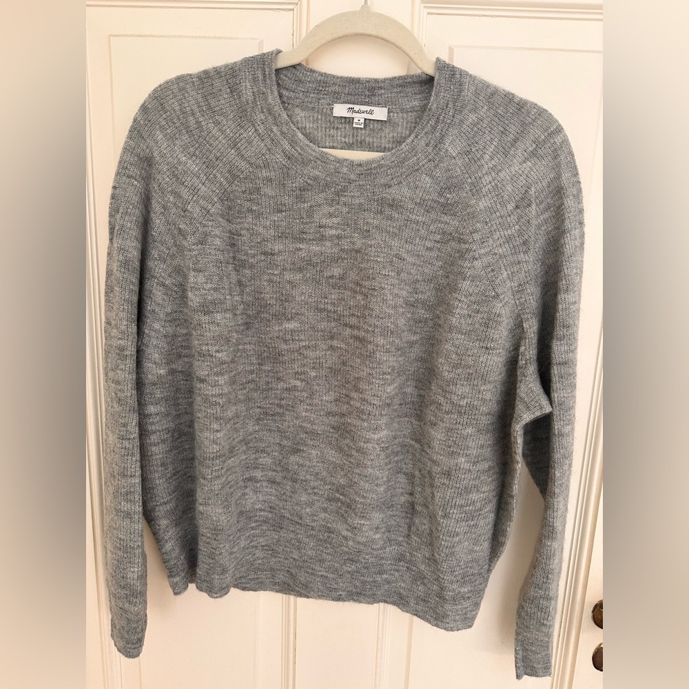 Madewell Heather Gray Alpaca Blend Sweater